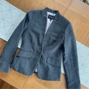 Banana Republic Factory Gray Tweed Blazer, Size 0